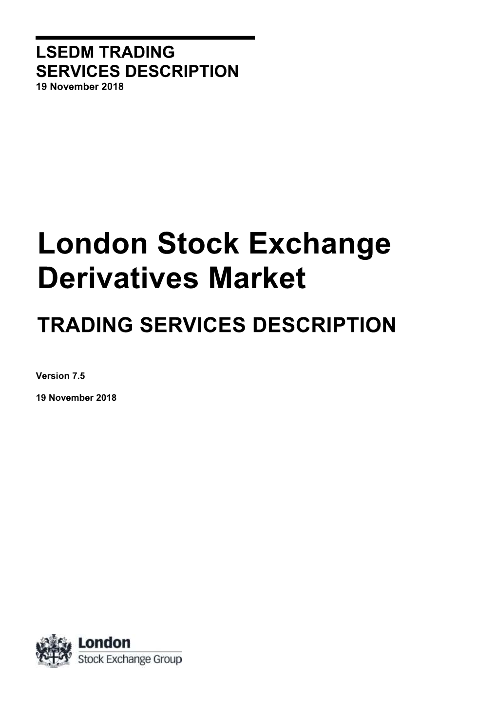 London Stock Exchange Derivatives Market