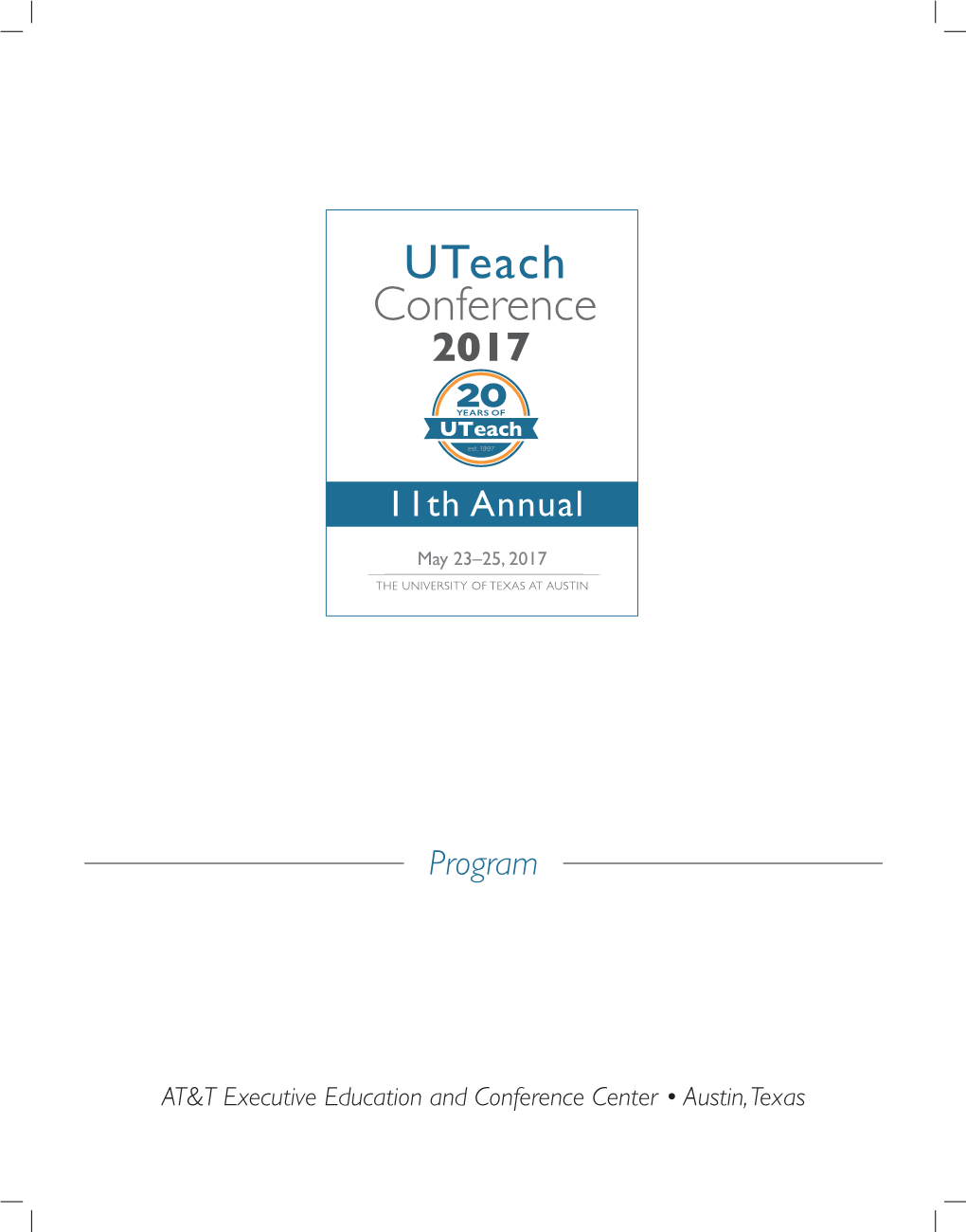 2017-Uteach-Conference-Program.Pdf