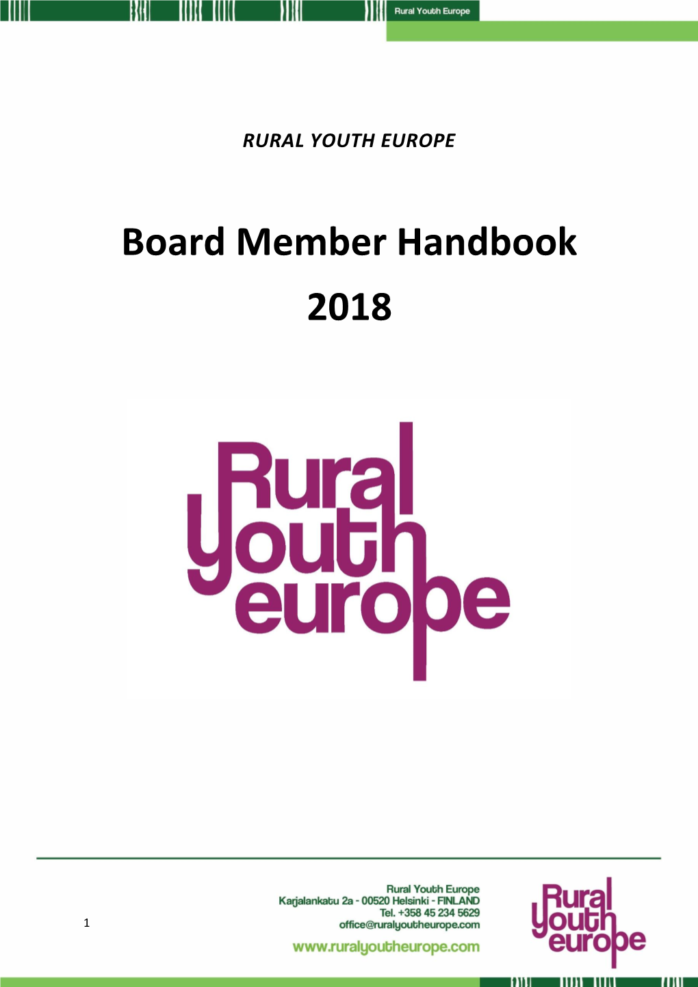Board Member Handbook 2018
