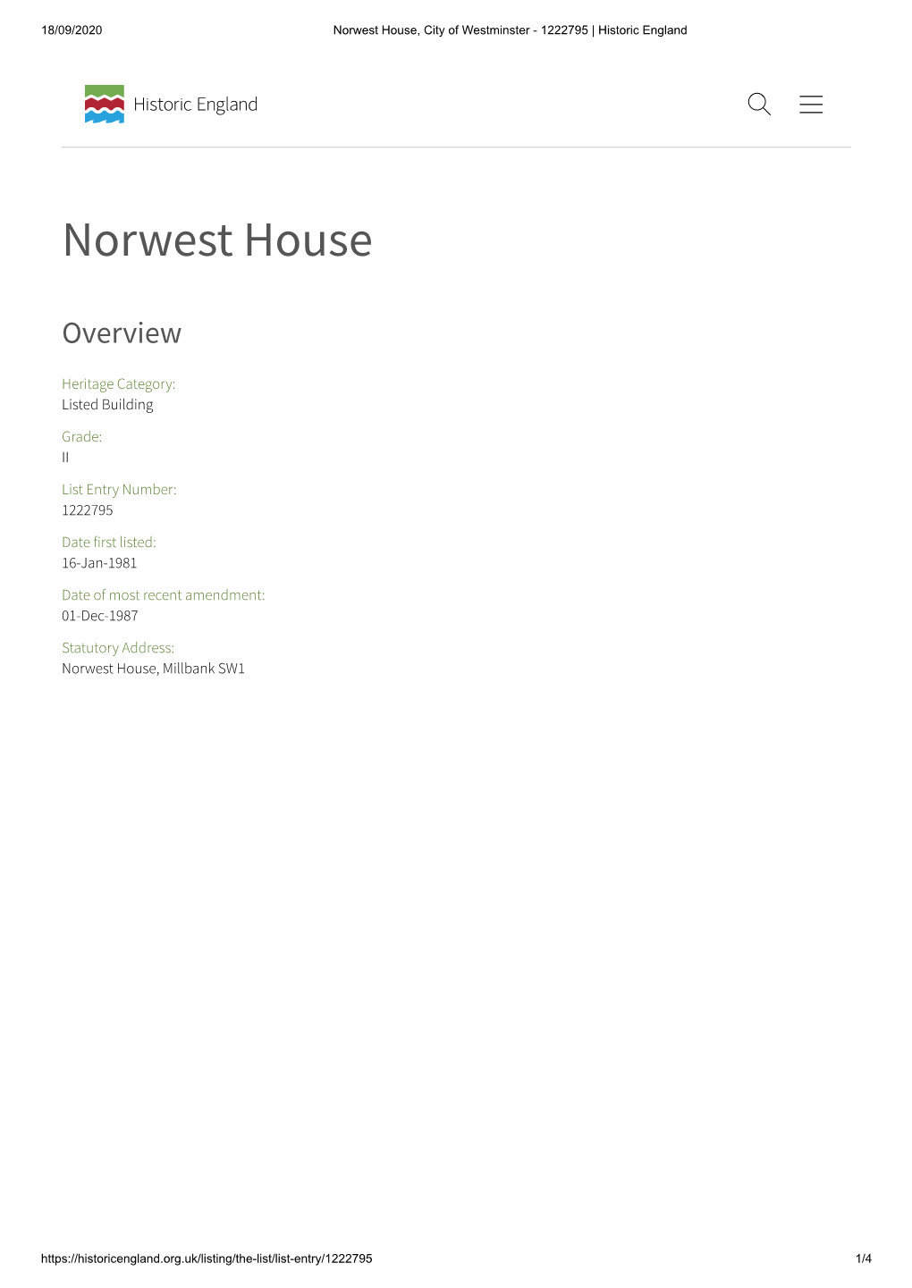 Norwest House Millbank