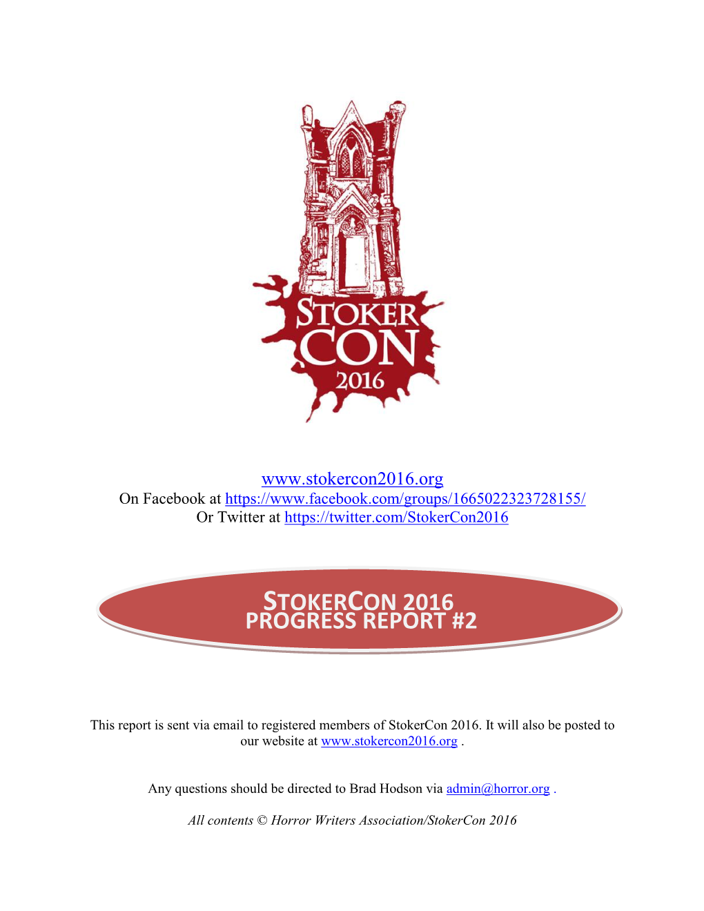 Stokercon 2016 Progress Report #2