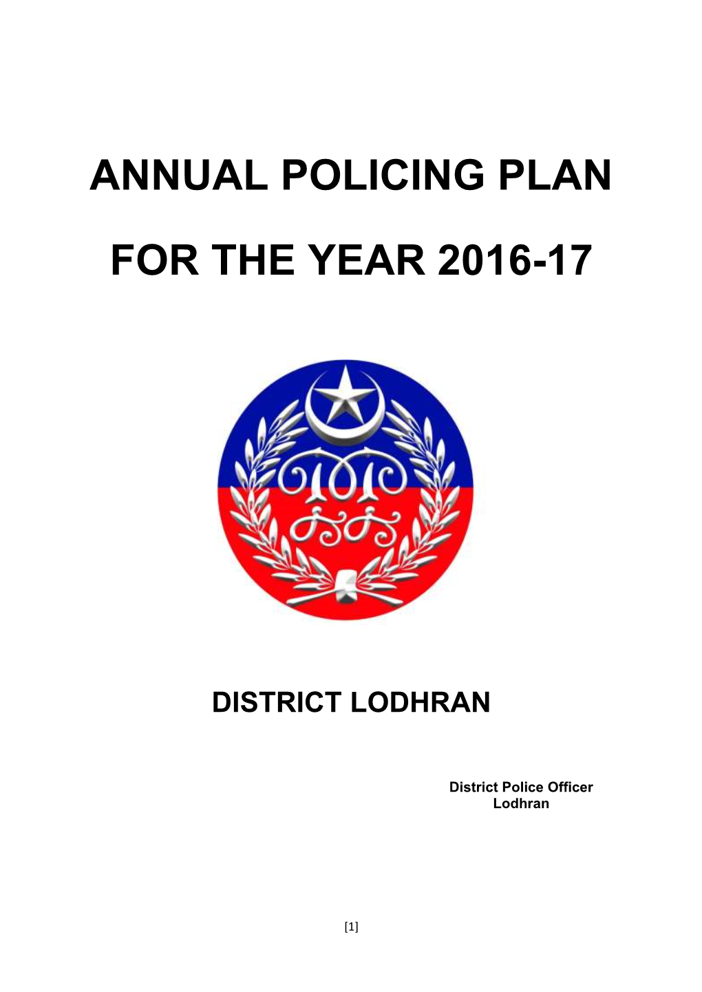 Police Department District Lodhran