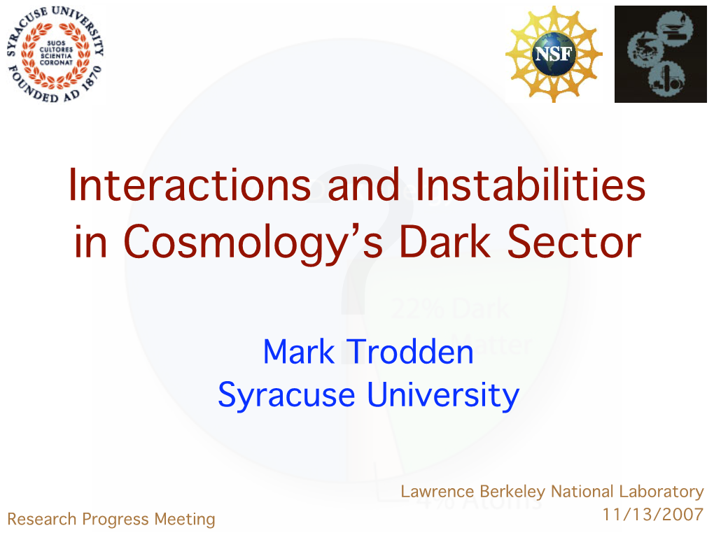 Interactions and Instabilities in Cosmology's Dark Sector