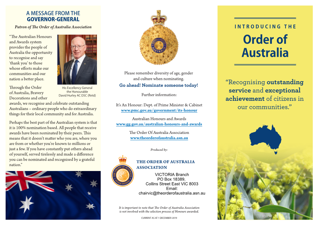 Australian Honour Flyer