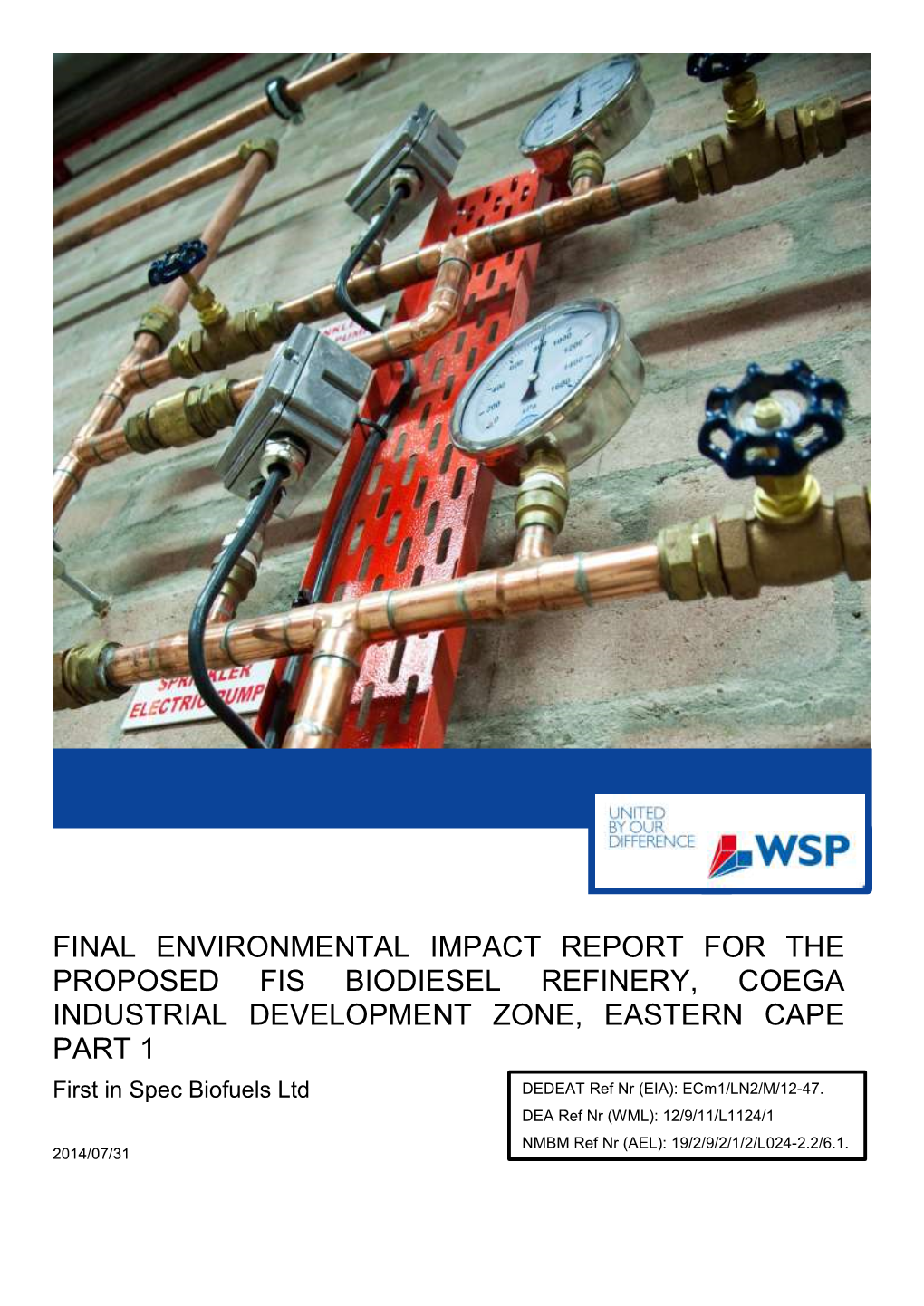 Final Environmental Impact Report for the Proposed Fis Biodiesel Refinery