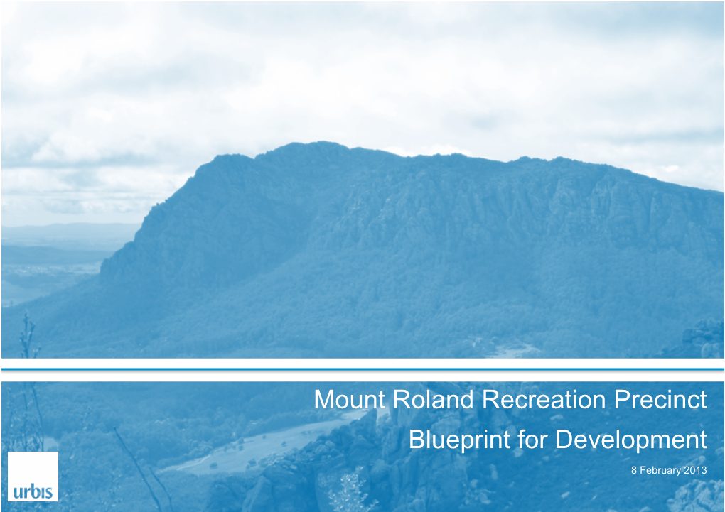 Mount Roland Recreation Precinct Blueprint for Development 8 February 2013