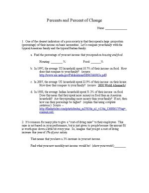 Family Worksheet for Pre-Algebra 7 and Pre-Algebra I