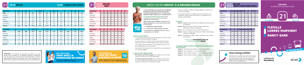 Télécharger Les Horaires De La Ligne 21