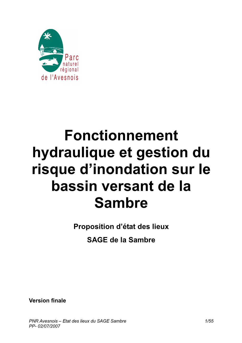 Fonctionnement Hydraulique Et Gestion Du Risque D'inondation Sur