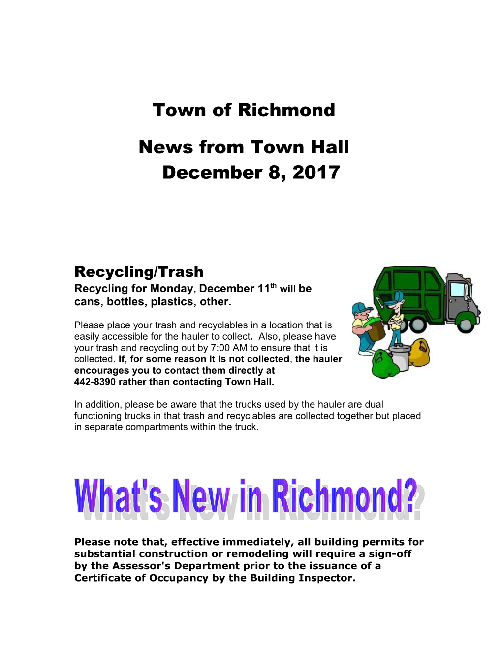 Town of Richmond