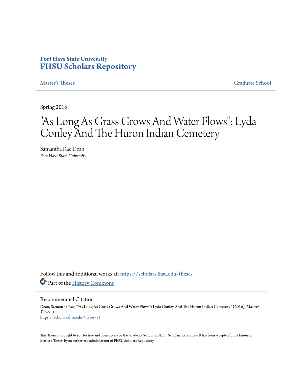 Lyda Conley and the Huron Indian Cemetery