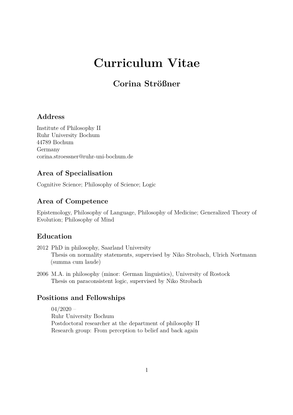 Curriculum Vitae