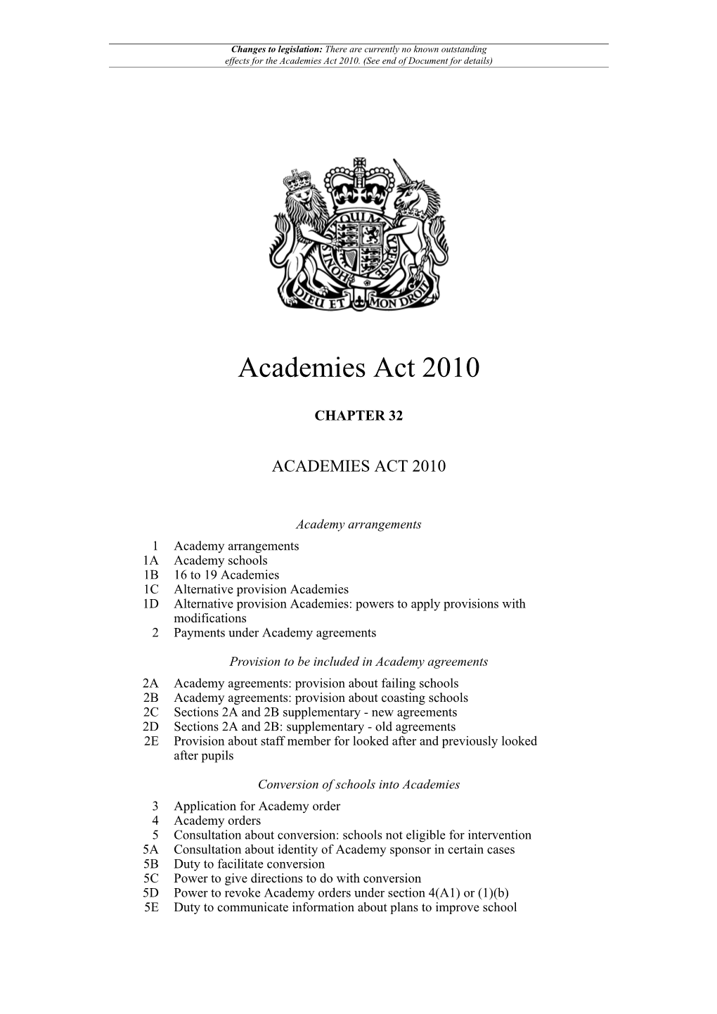 Academies Act 2010