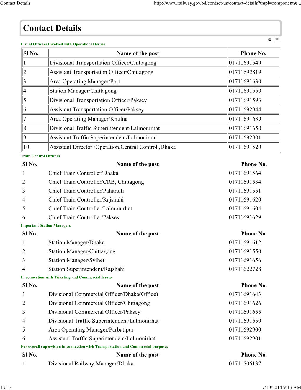 Contact Details