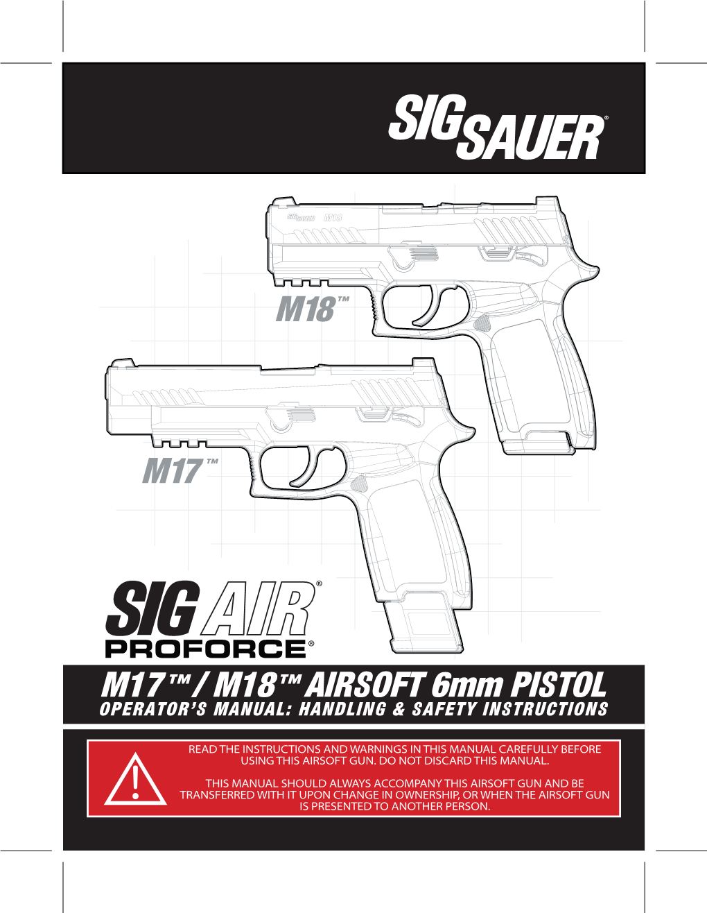 SIG AIR PF M17 M18 Airsoft