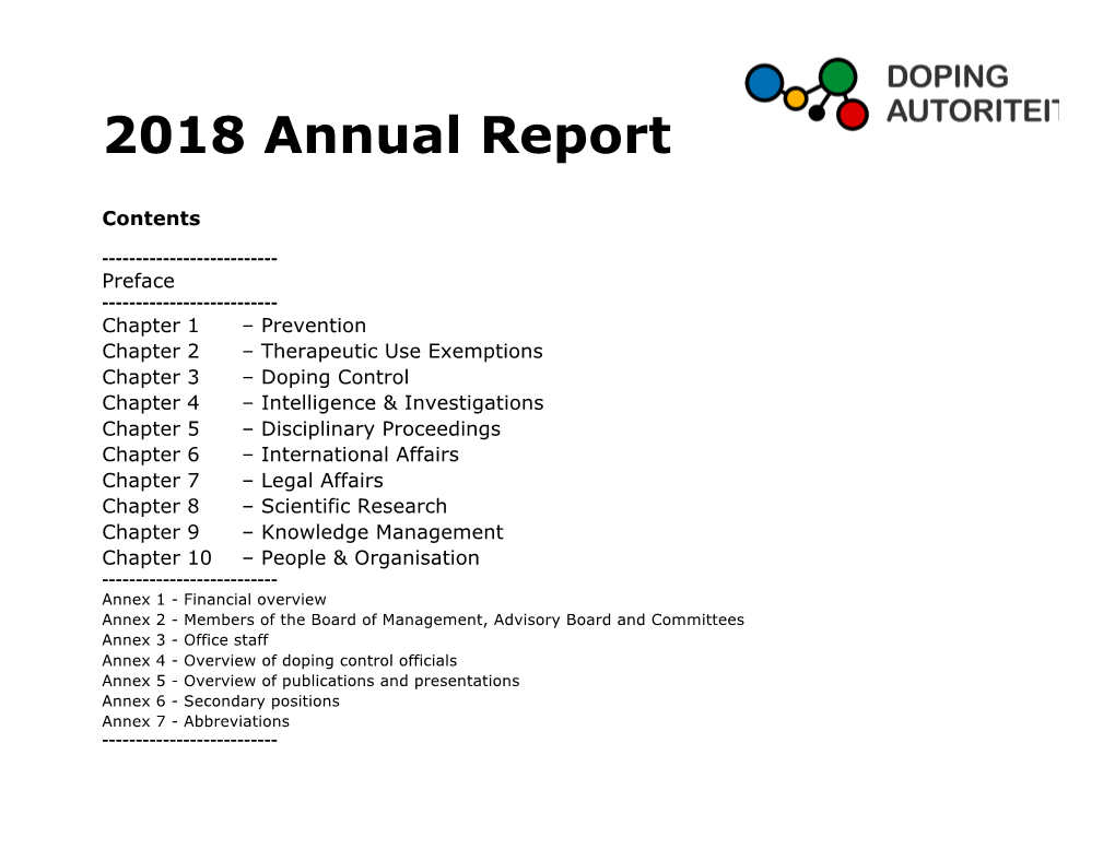 2018 Annual Report