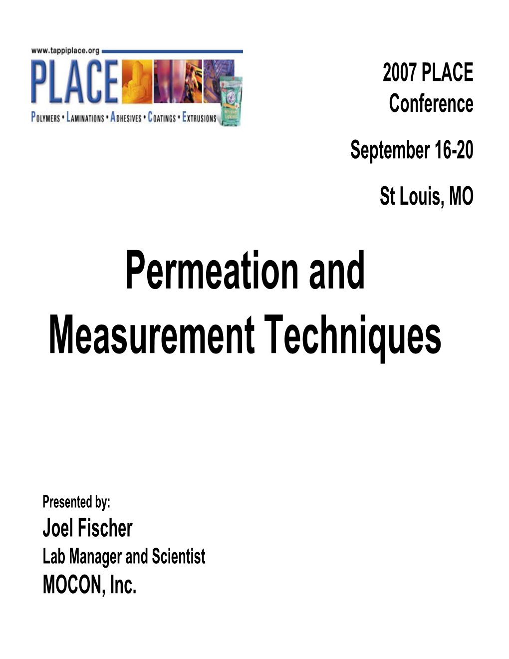 Permeation and Measurement Techniques