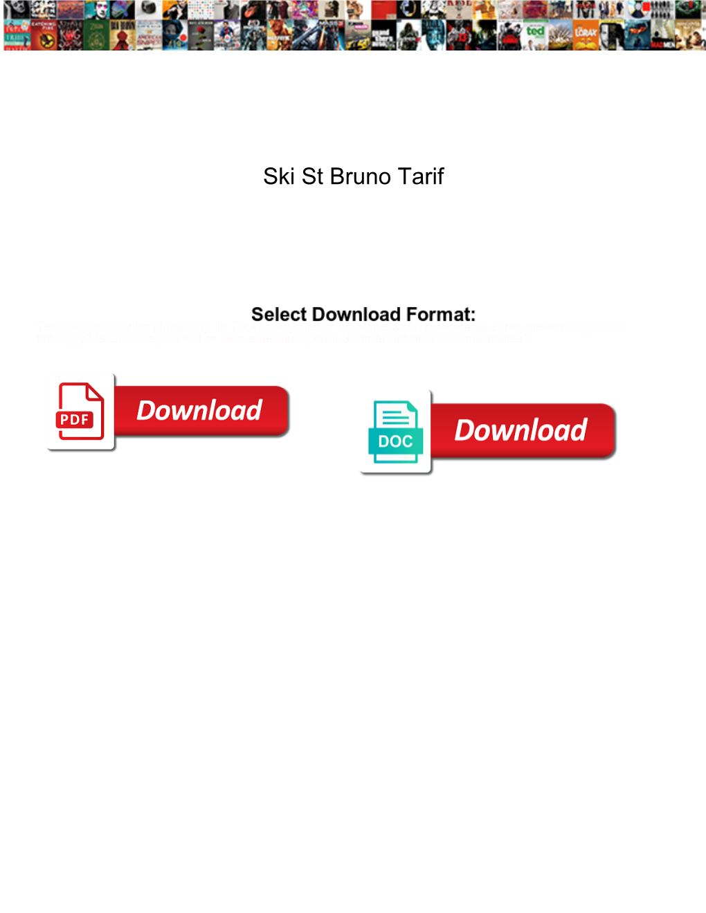 Ski St Bruno Tarif