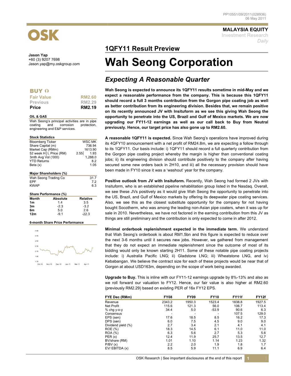 Wah Seong Corporation