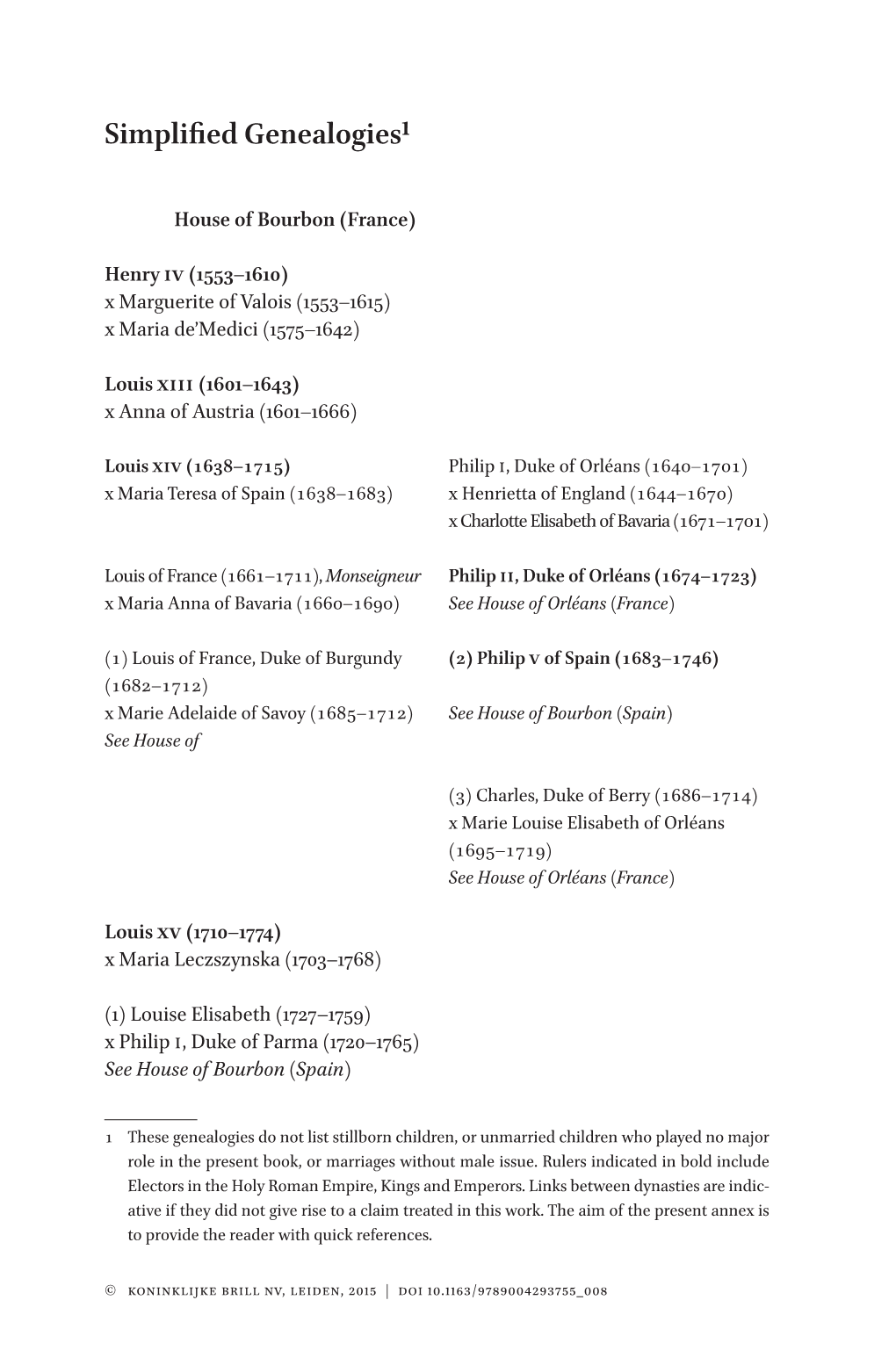 Simplified Genealogies1