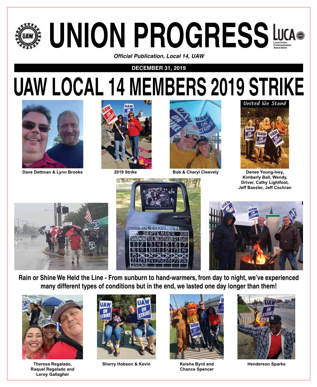 Union Progress Uaw Local 14 Members 2019 Strike