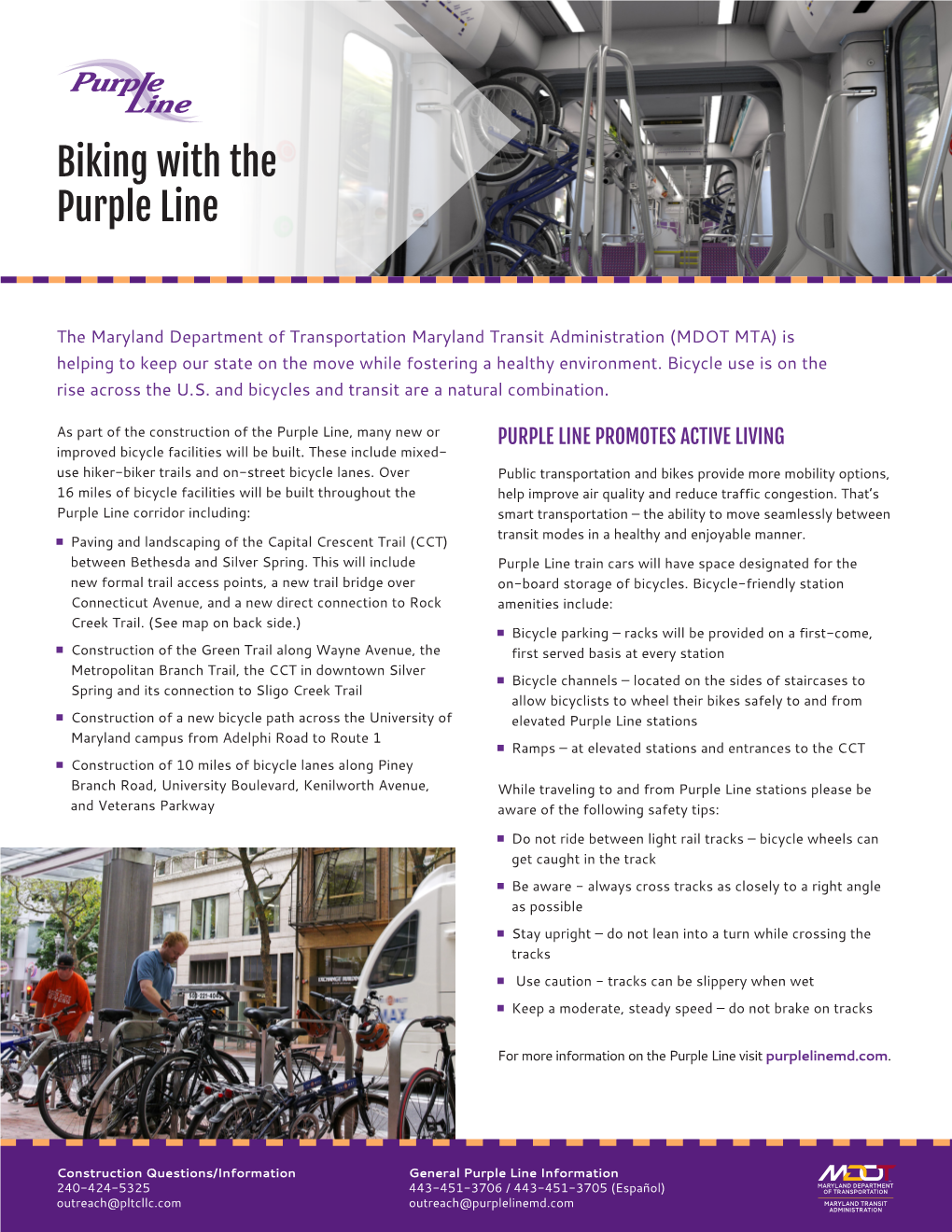 Biking with the Purple Line