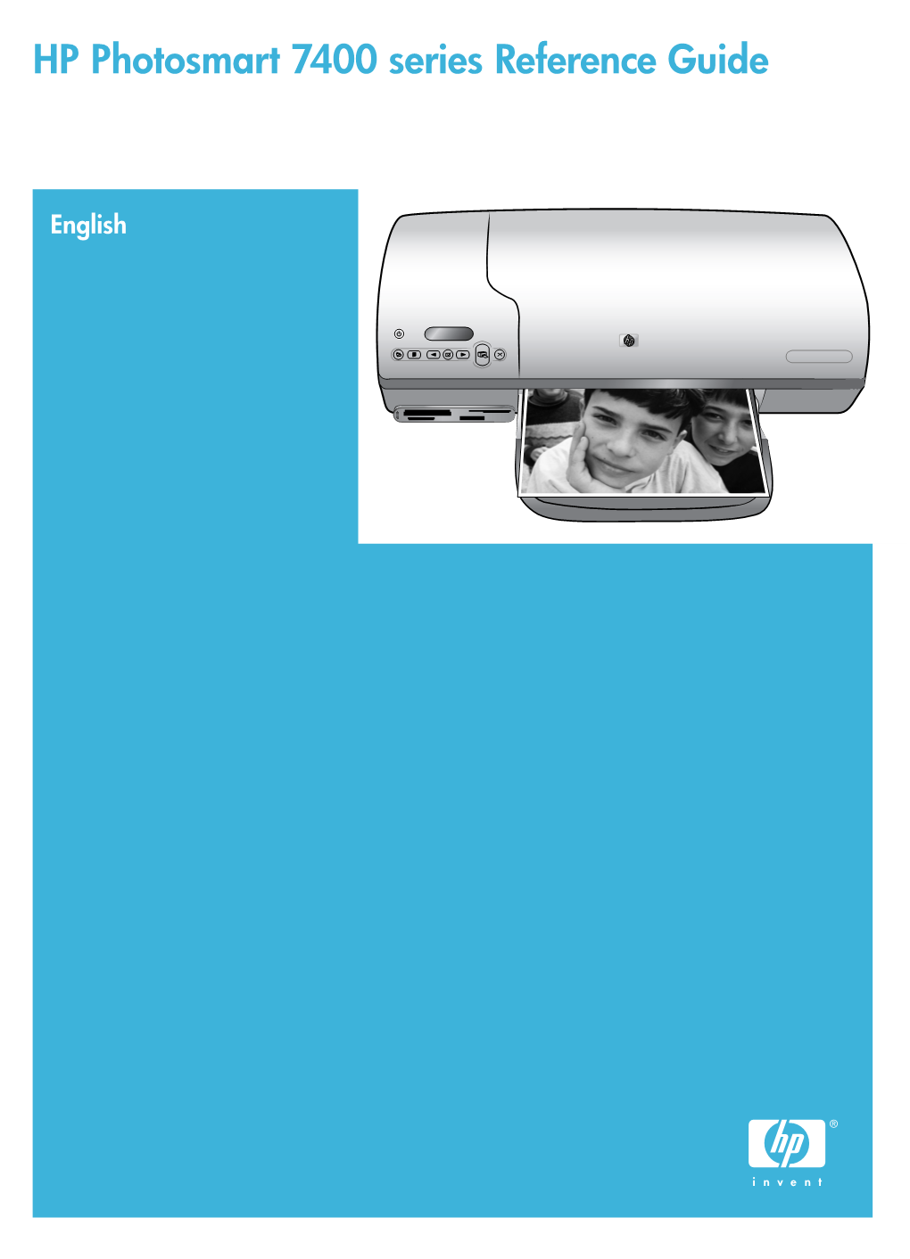 HP Photosmart 7400 Series Reference Guide