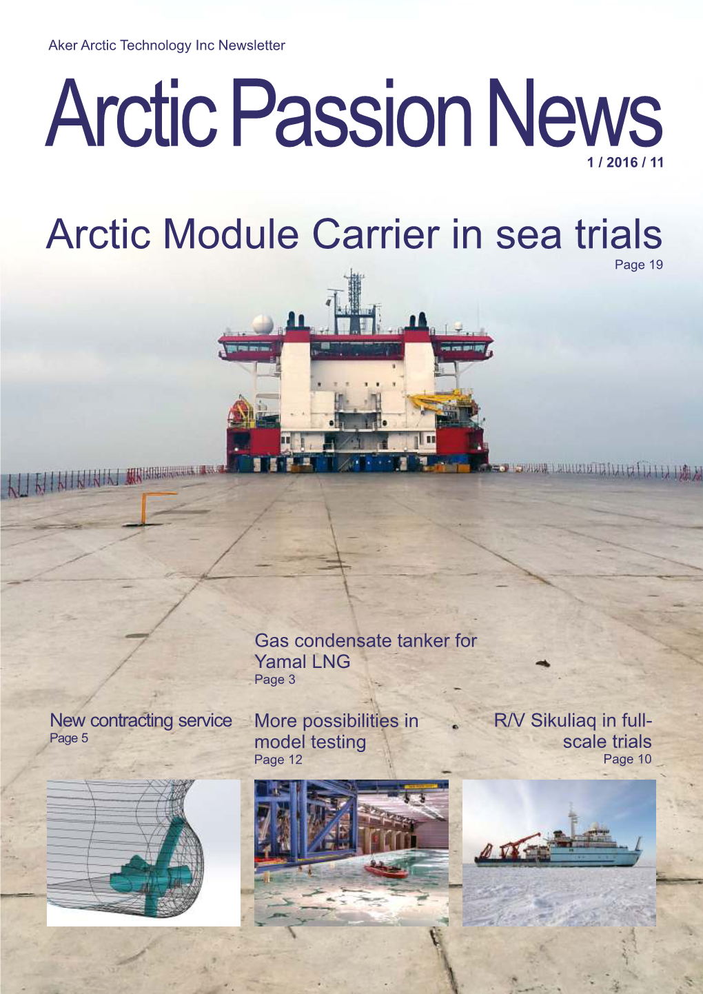 Arctic Module Carrier in Sea Trials Page 19