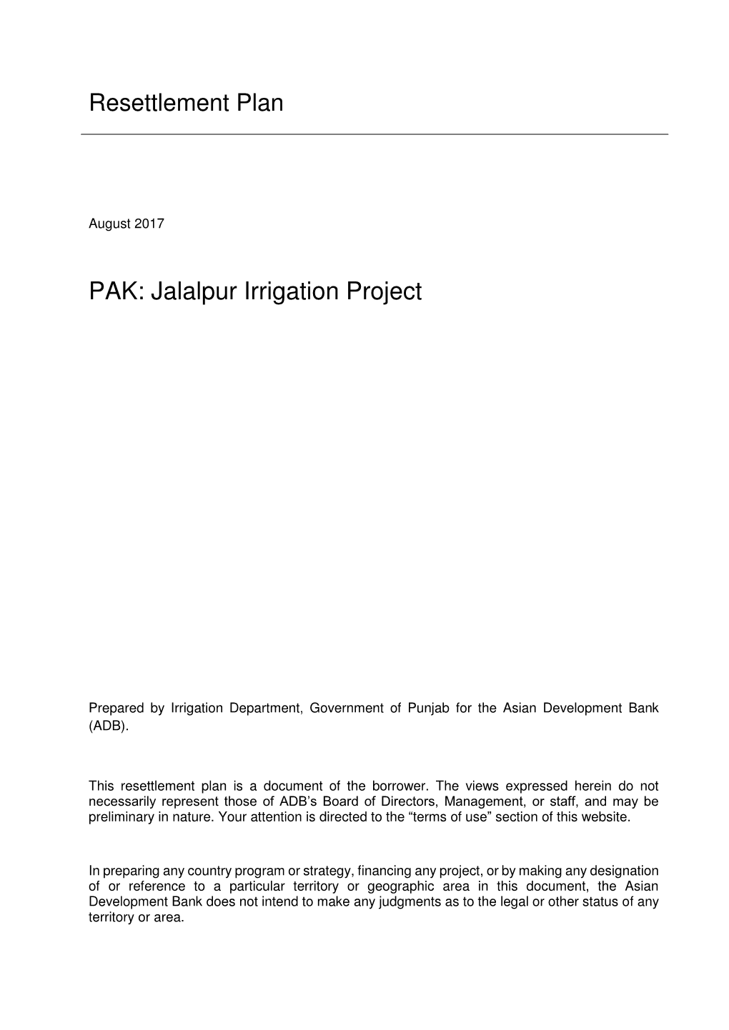 Jalalpur Irrigation Project