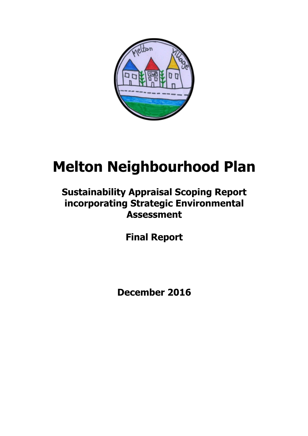 Melton NP Sustainability Appraisal Final