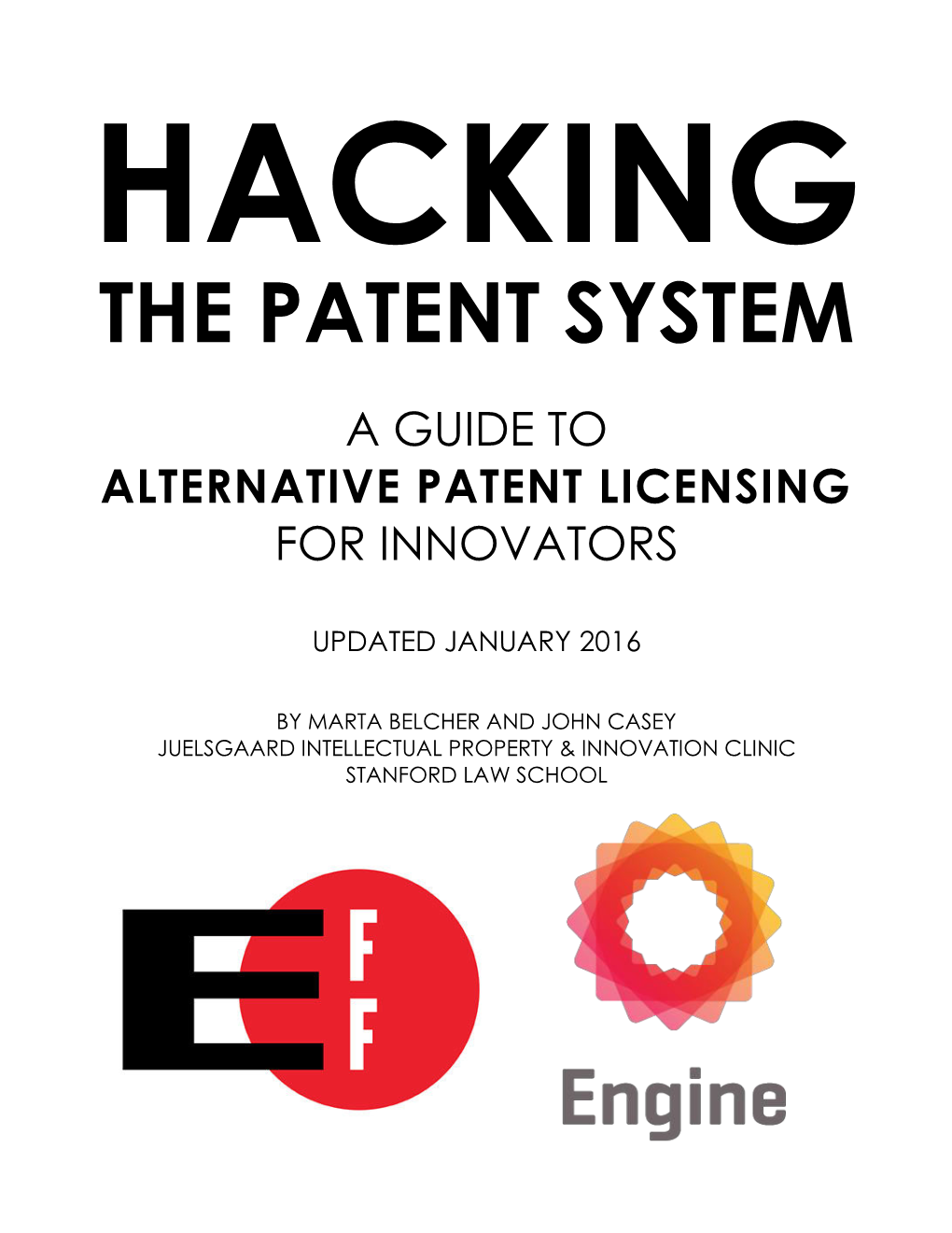 Hacking the Patent System