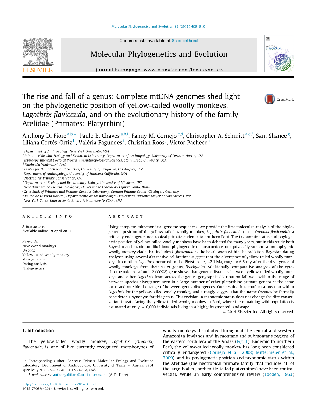 Complete Mtdna Genomes Shed Light on The