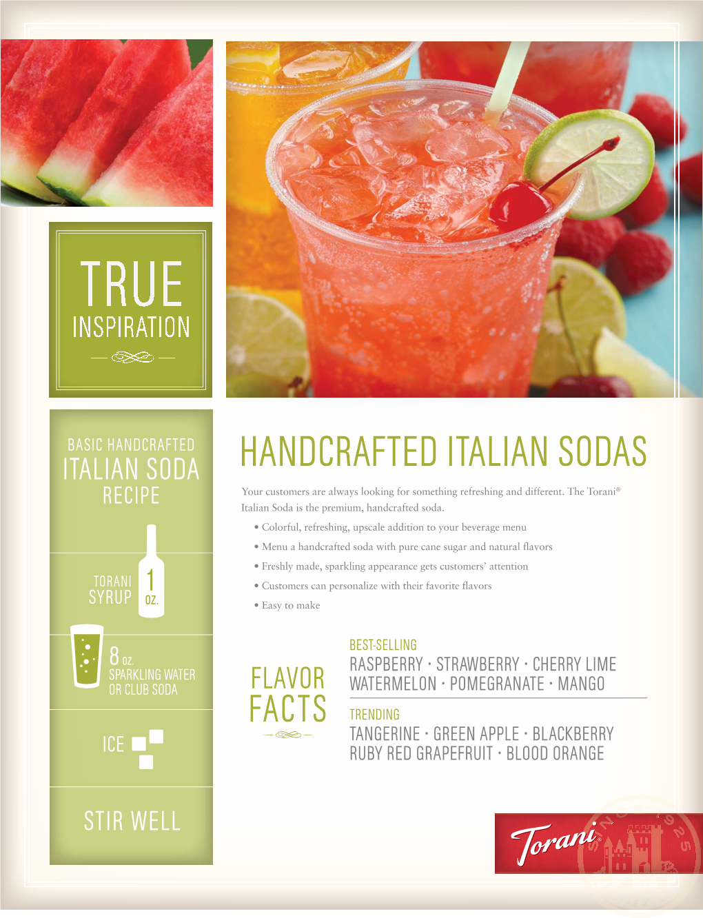 ITALIAN SODAS RECIPE Your Customers Are Always Looking for Something Refreshing and Different