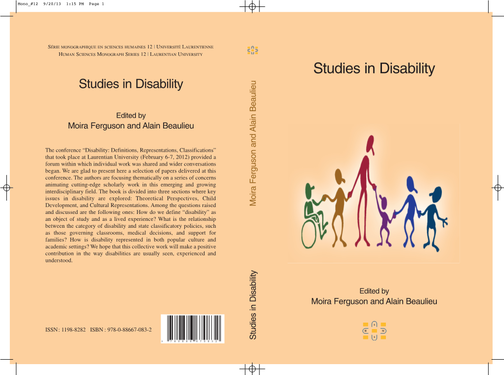 Studies in Disability U