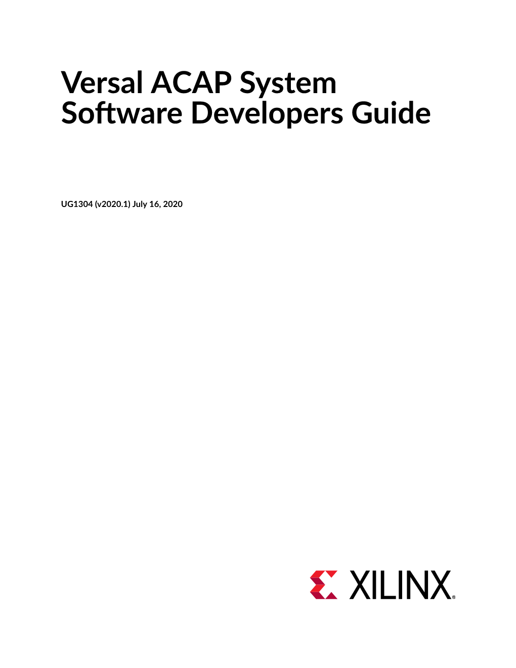 Versal ACAP System Software Developers Guide