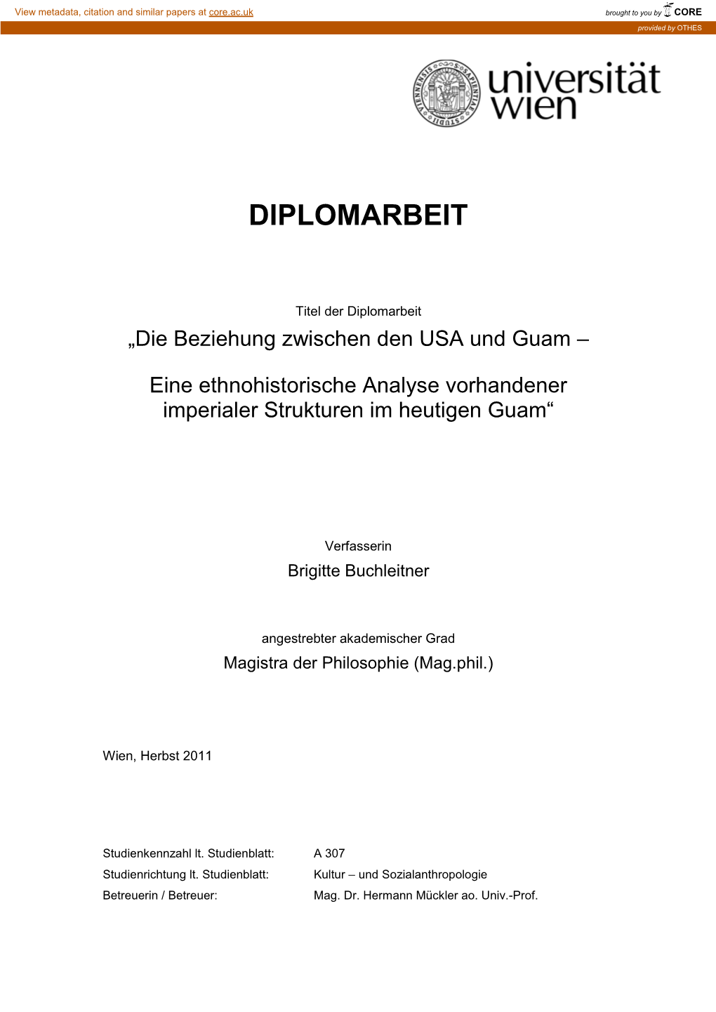 Diplomarbeit