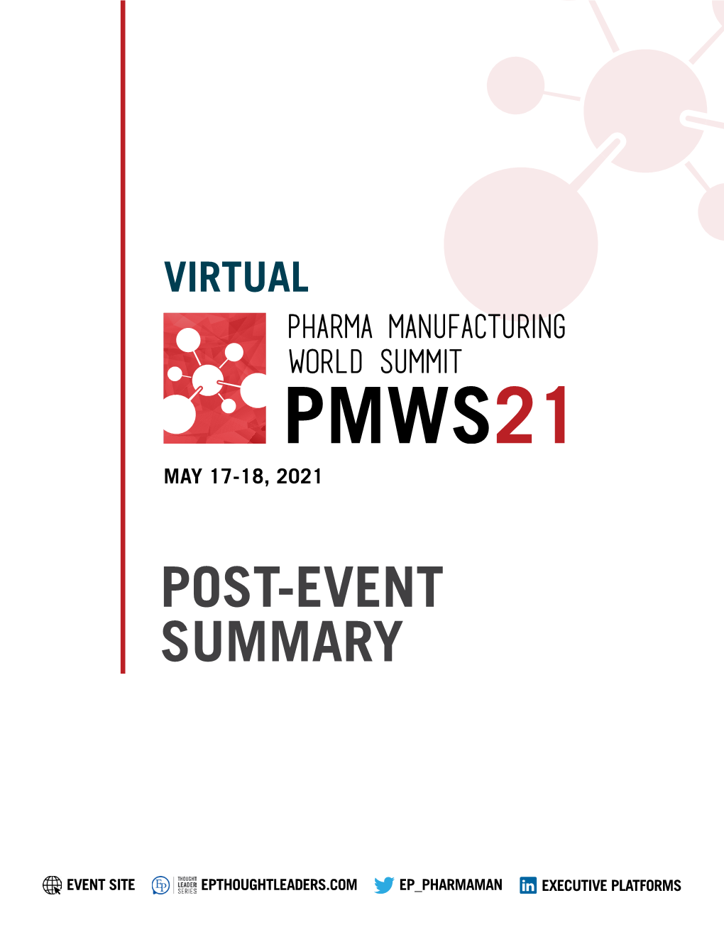 Pmws21 May 17-18, 2021