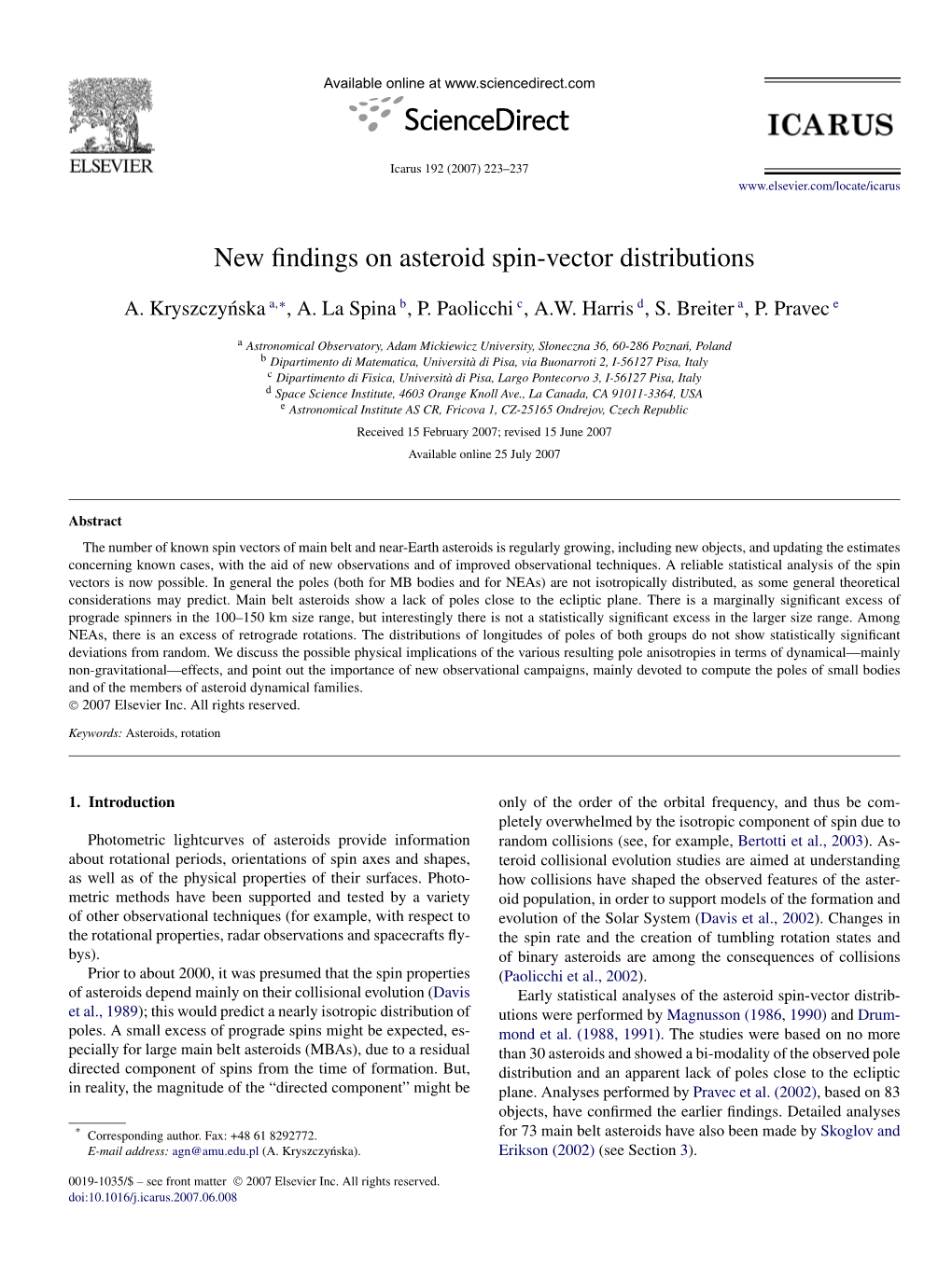 New Findings on Asteroid Spin-Vector Distributions