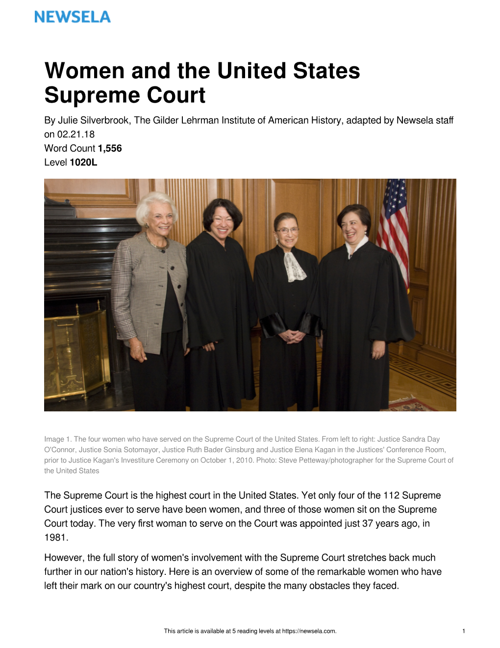Women and the United States Supreme Court