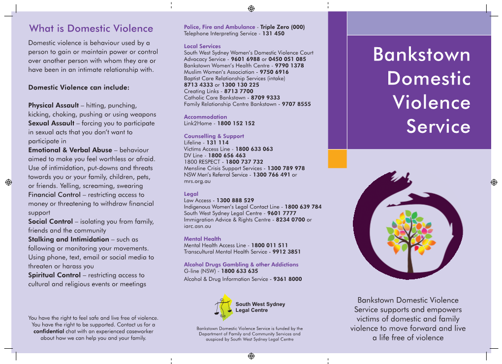 Bankstown Domestic Violence Service Supports and Empowers You Have the Right to Feel Safe and Live Free of Violence