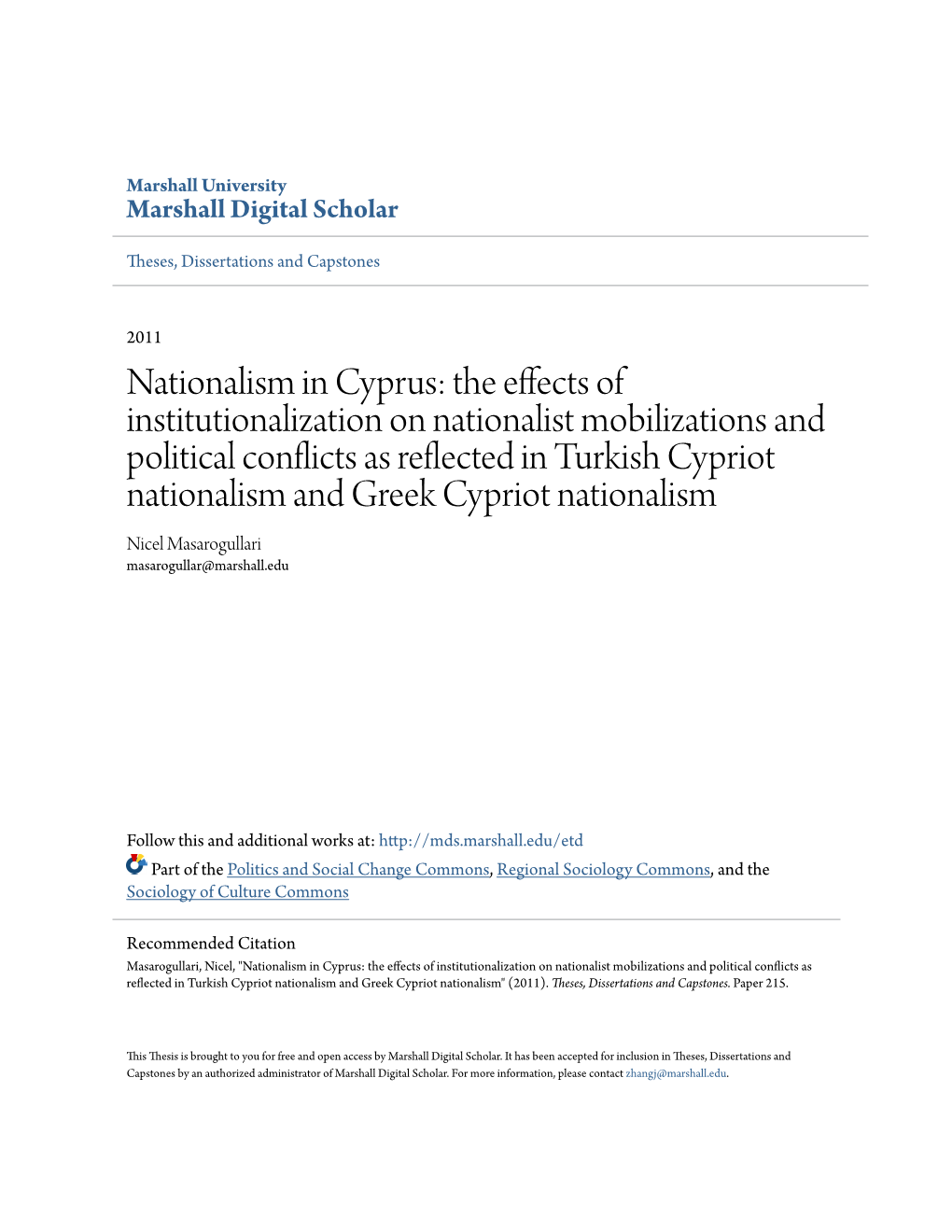 Nationalism in Cyprus