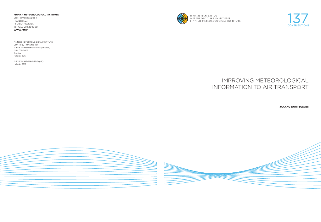 Improving Meteorological Information to Air Transport