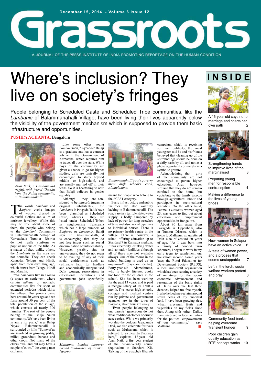 Where's Inclusion? They Live on Society's Fringes