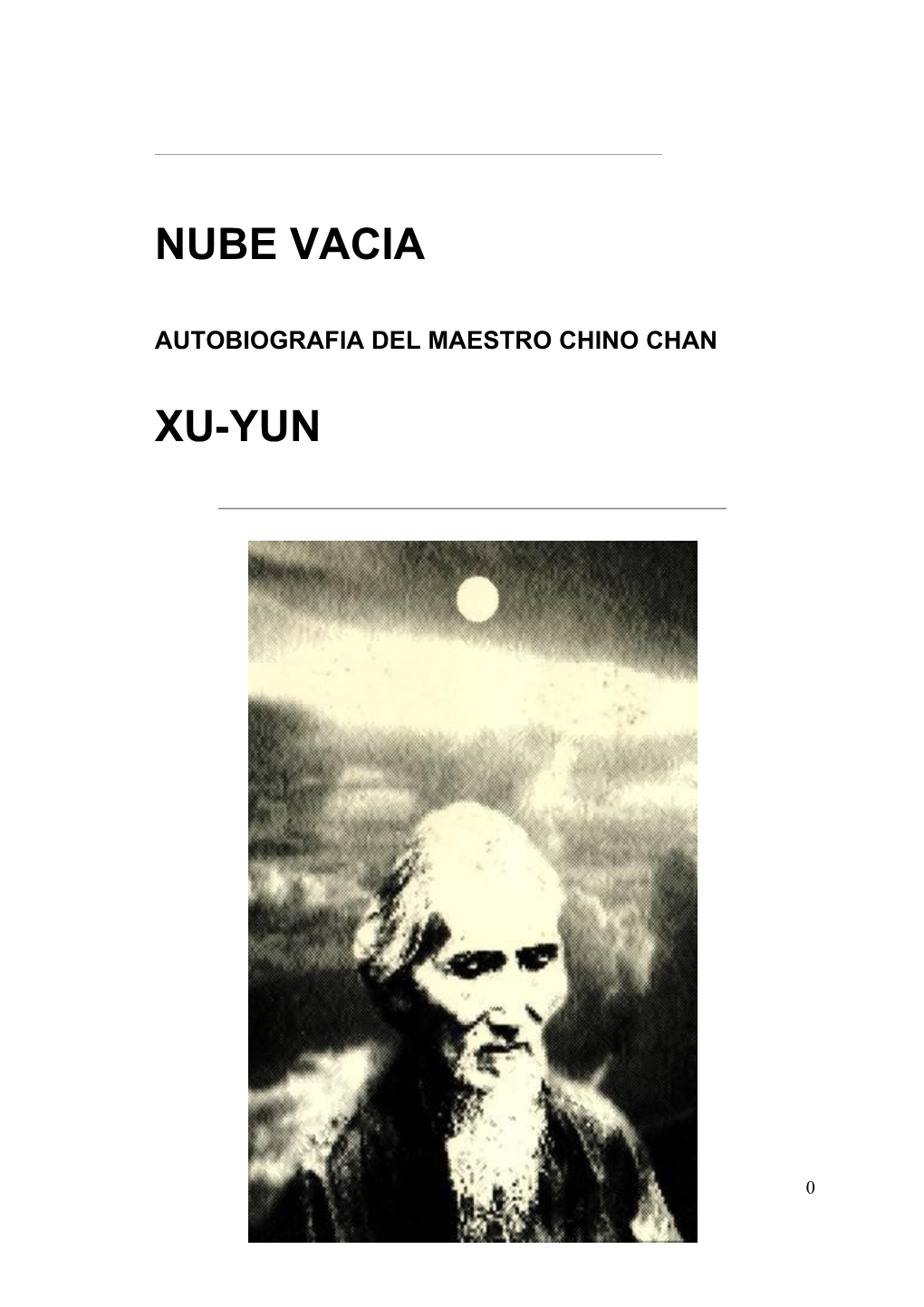 Nube Vacia Xu-Yun