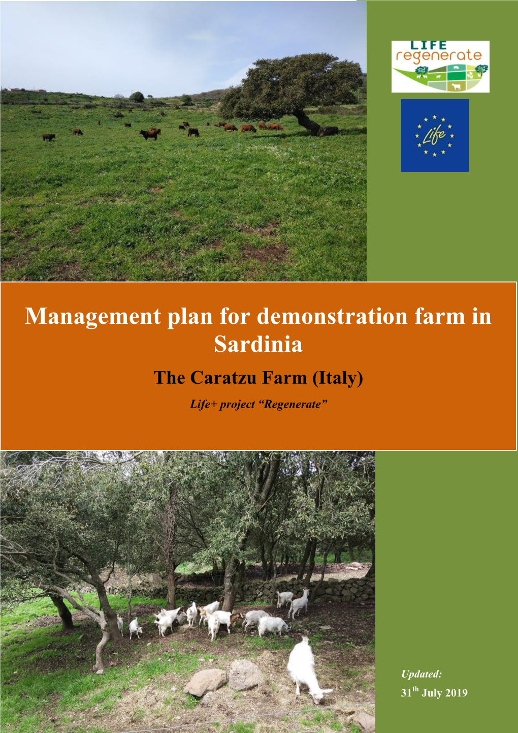 Management Plan for Demonstration Farm in Sardinia