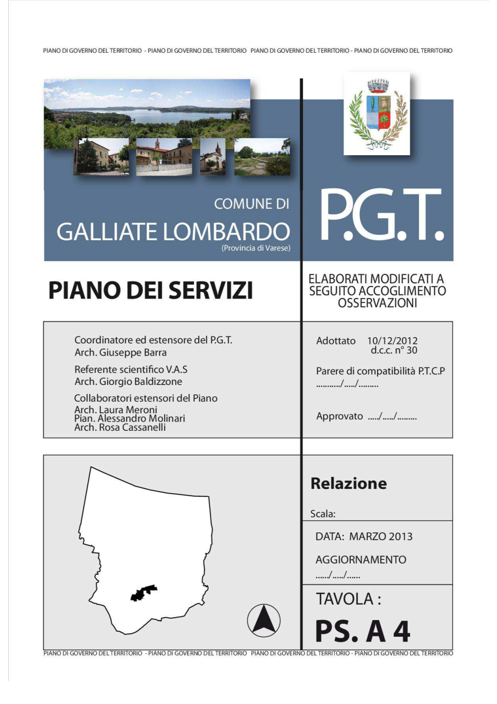 Relazione Pianoservizi Galliate