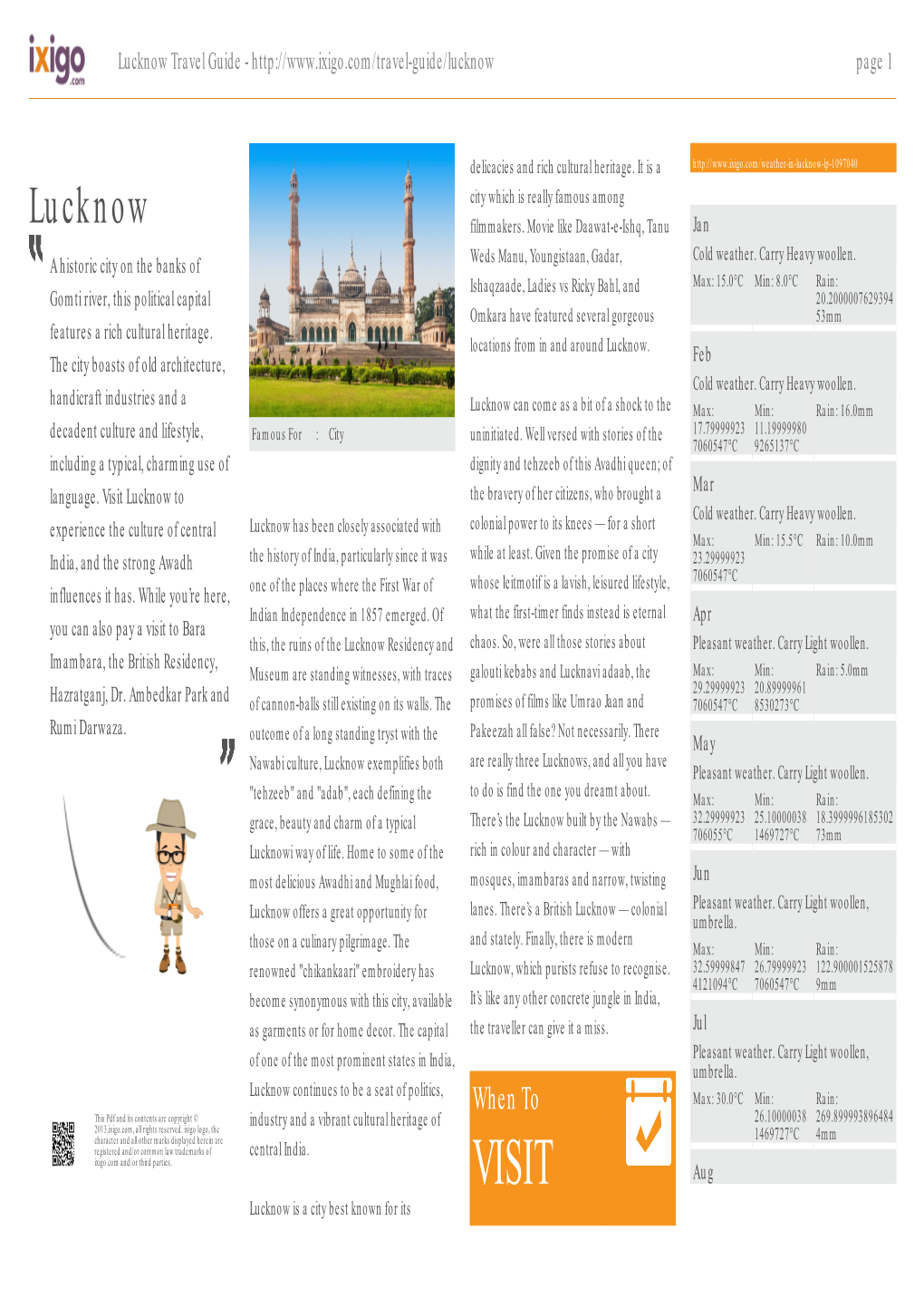 Lucknow Travel Guide - Page 1