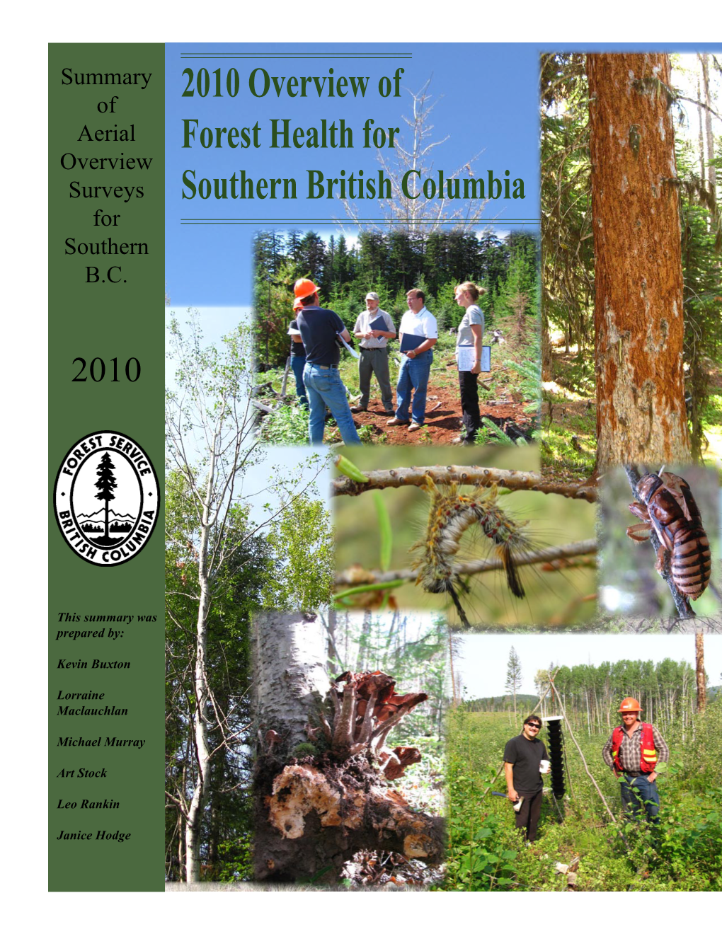 2010 Overview of Forest Health for Southern British Columbia