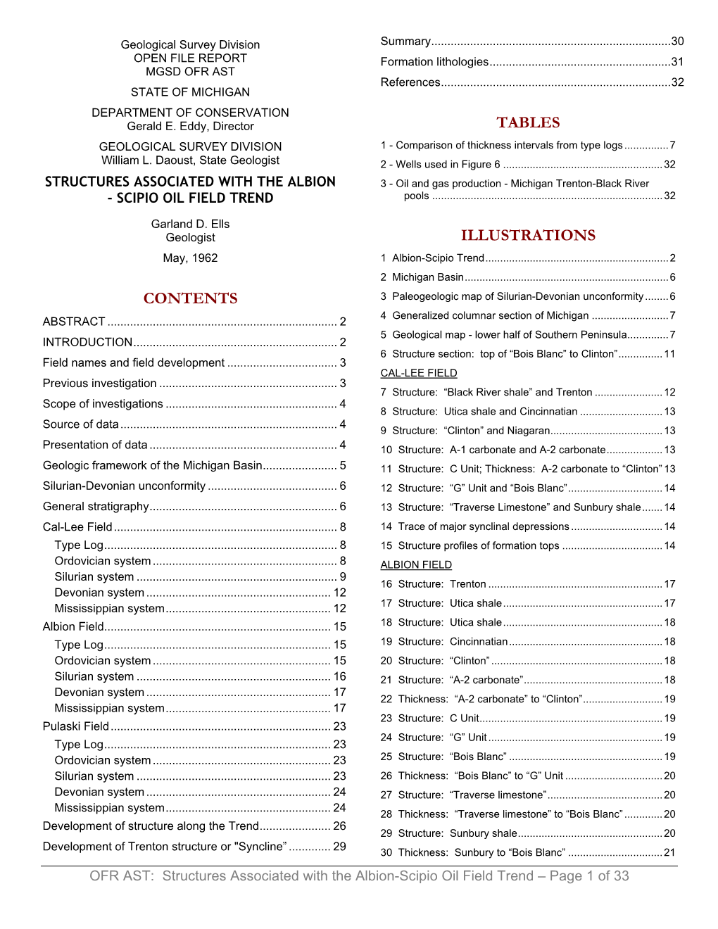 Contents Tables Illustrations