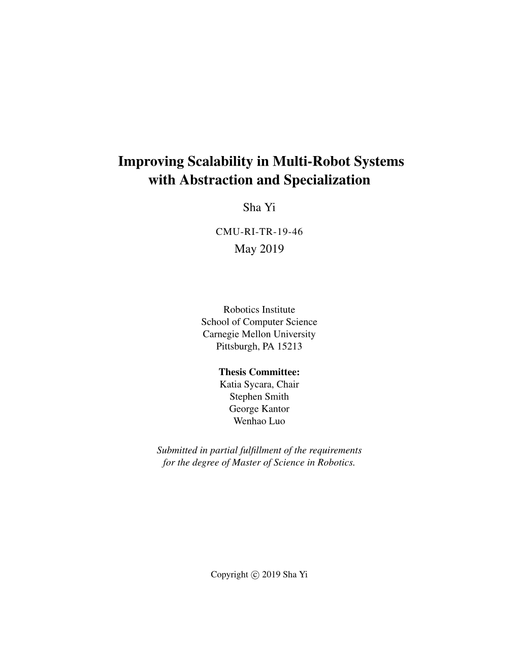 Improving Scalability in Multi-Robot Systems with Abstraction and Specialization